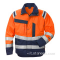 Abbigliamento da lavoro impermeabile invernale termico Hi Vis Safety Giacca